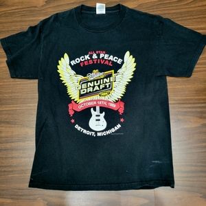 Miller Beer music festival shirt.